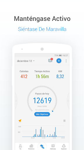 Captura de pantalla de Podómetro y Contador de Pasos