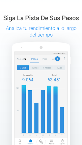 Captura de pantalla de Podómetro y Contador de Pasos