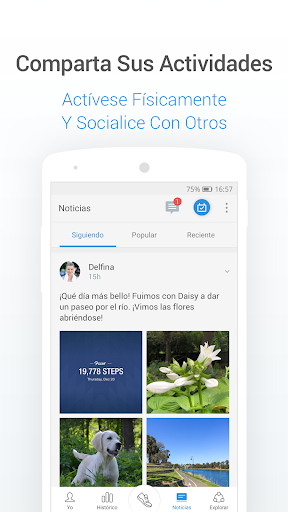 Captura de pantalla de Podómetro y Contador de Pasos
