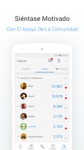 Captura de pantalla de Podómetro y Contador de Pasos