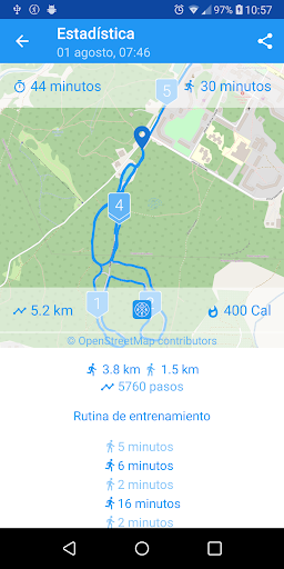 Captura de pantalla de Comienza a correr. AxiomRun 5K