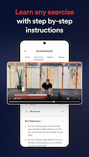 Captura de pantalla de Caliber Strength Training