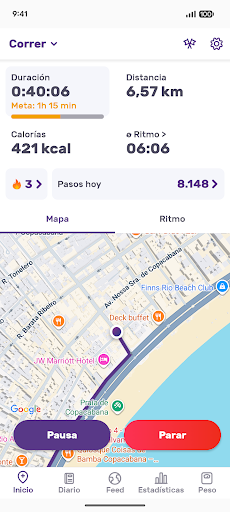 Captura de pantalla de Caminar Correr Caminata FITAPP