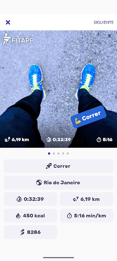 Captura de pantalla de Caminar Correr Caminata FITAPP