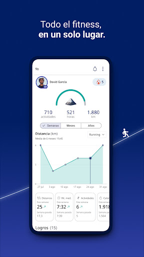 Captura de pantalla de ASICS Runkeeper: Running App