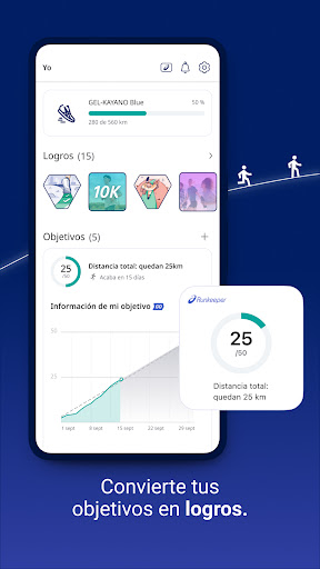 Captura de pantalla de ASICS Runkeeper: Running App