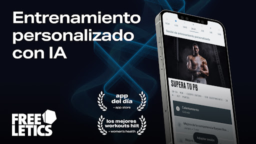 Captura de pantalla de Freeletics: ejercicios en casa