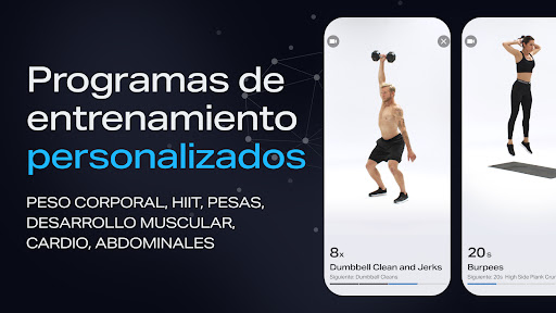 Captura de pantalla de Freeletics: ejercicios en casa