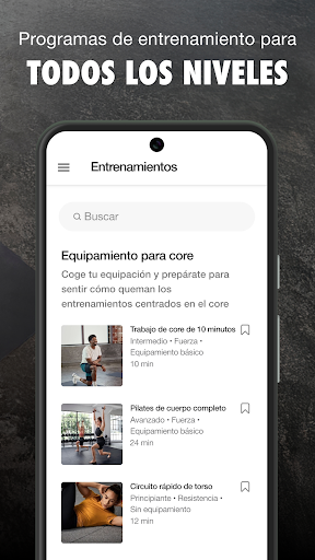 Captura de pantalla de Nike Training Club