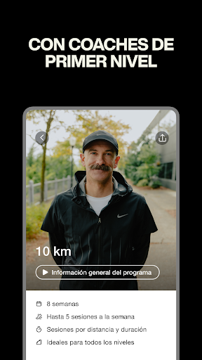 Captura de pantalla de Nike Run Club: seguimiento