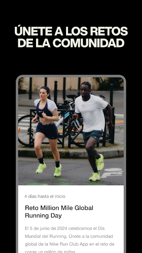 Captura de pantalla de Nike Run Club: seguimiento