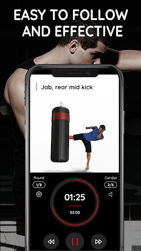 Captura de pantalla de Ejercicios con saco de boxeo