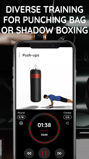 Captura de pantalla de Ejercicios con saco de boxeo