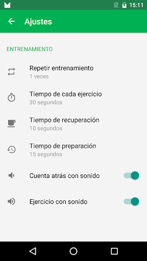 Captura de pantalla de Entrenamiento de 7 Minutos